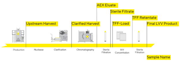 Flow diagram of Lentivirus Purification 